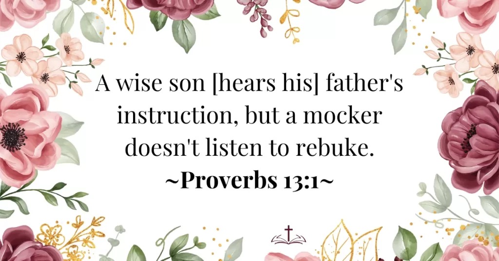 What does proverbs 13 mean?