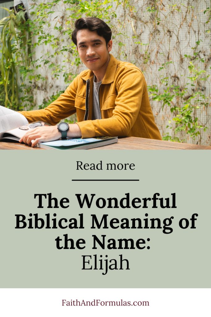 biblical meaning of the name elijah