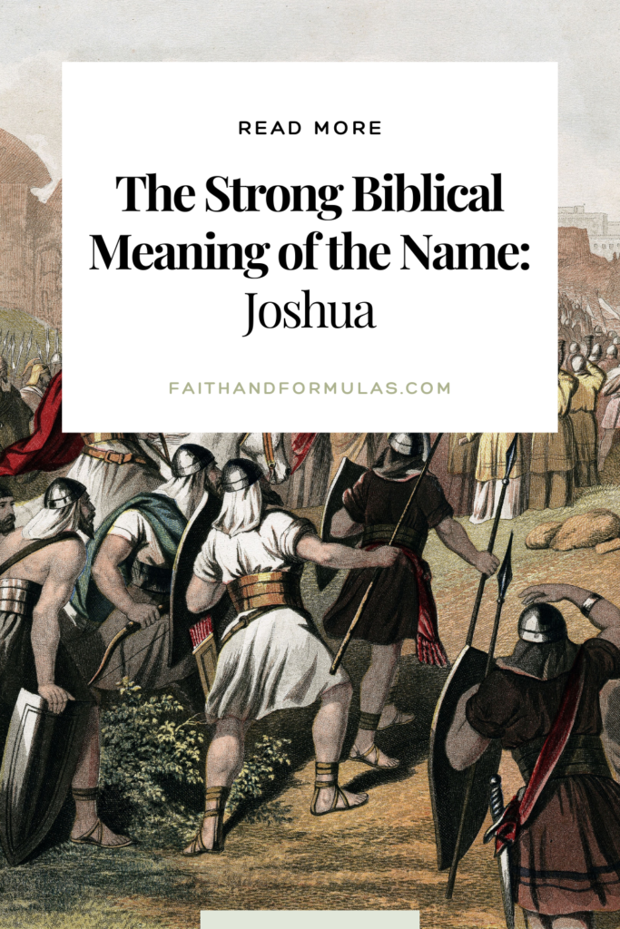 the biblical meaning of the name joshua
