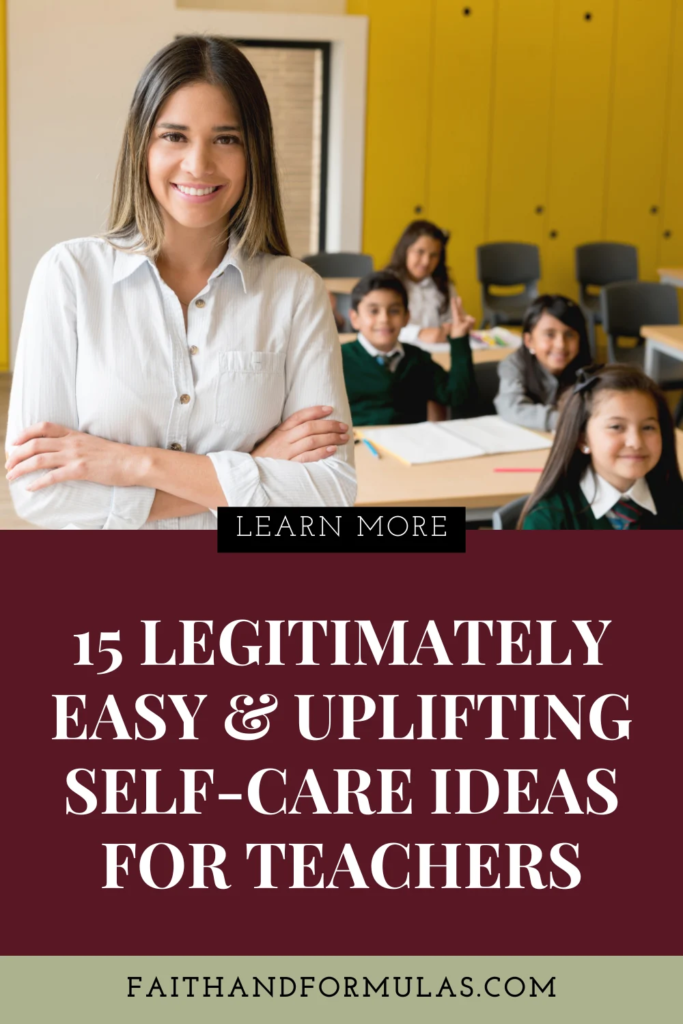 self-care ideas for teachers