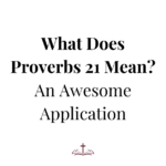 what does proverbs 21 mean