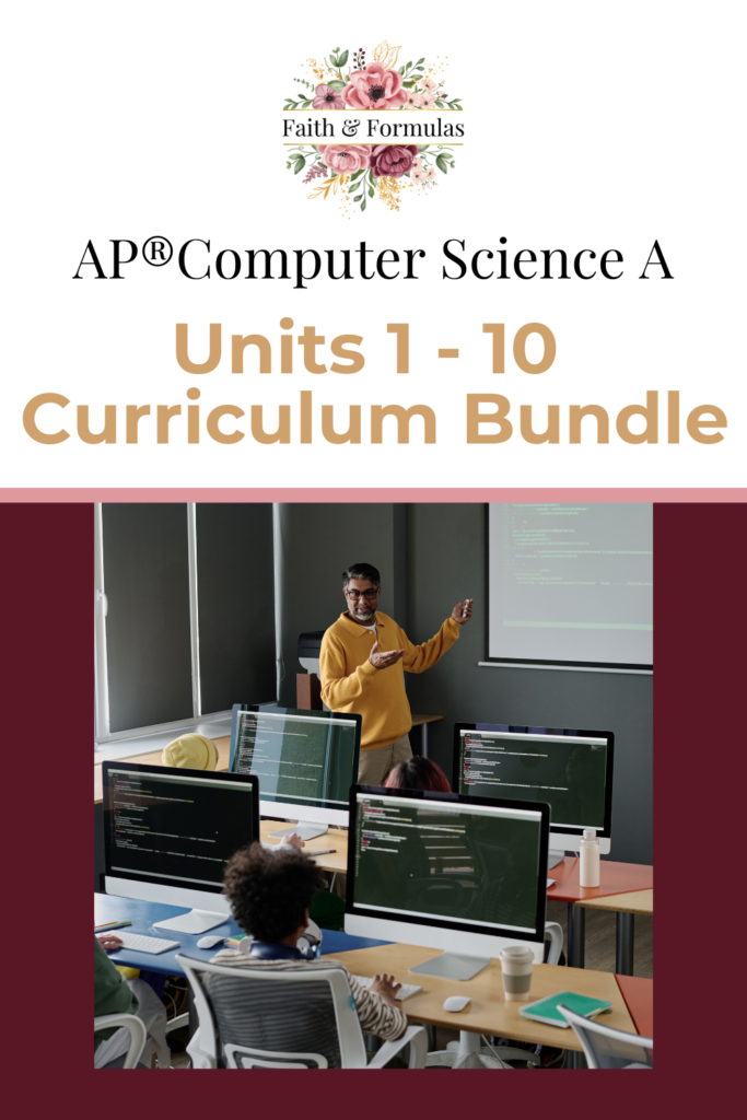 AP Computer Science A curriculum