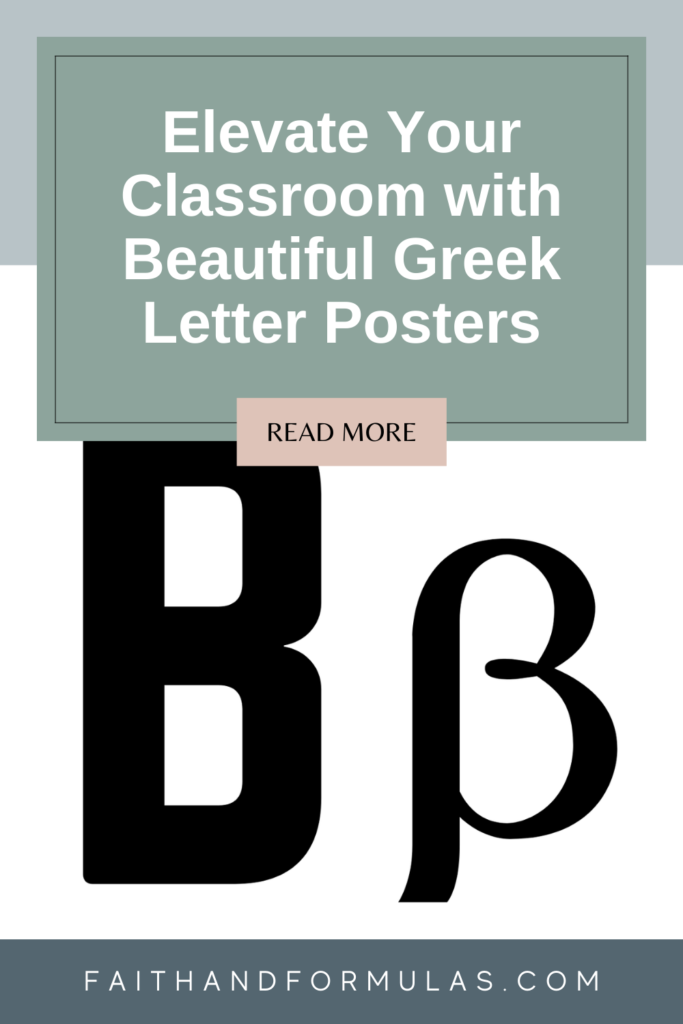 greek letter posters