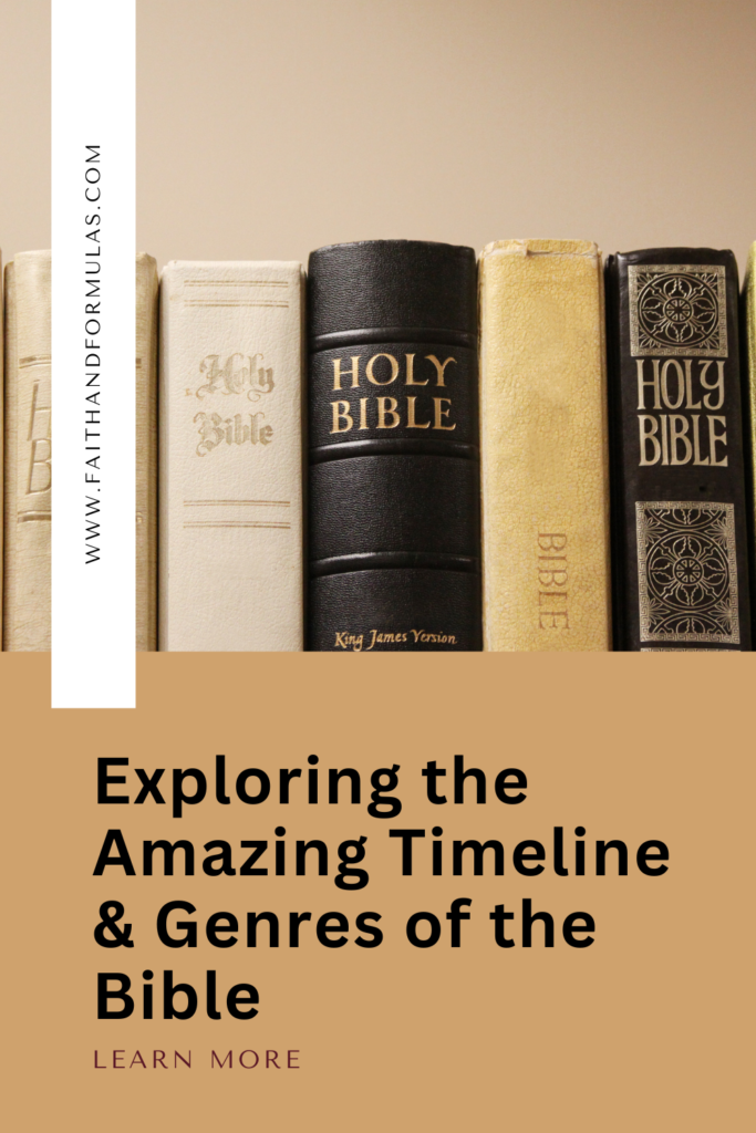 exploring the amazing timeline genres of the bible