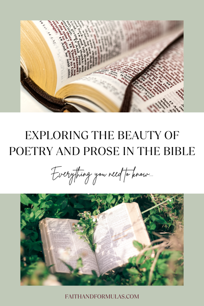 exploring the beauty of poetry and prose in the bible