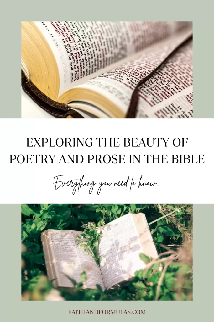 Beauty of Poetry & Prose in the Bible