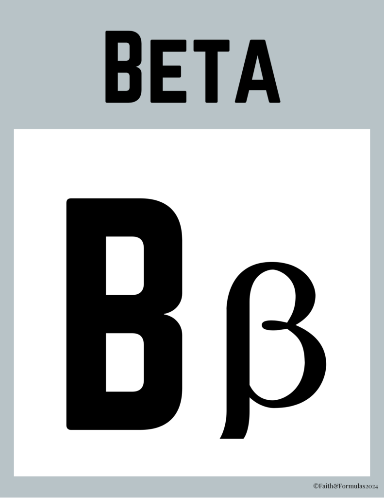 beta greek letter