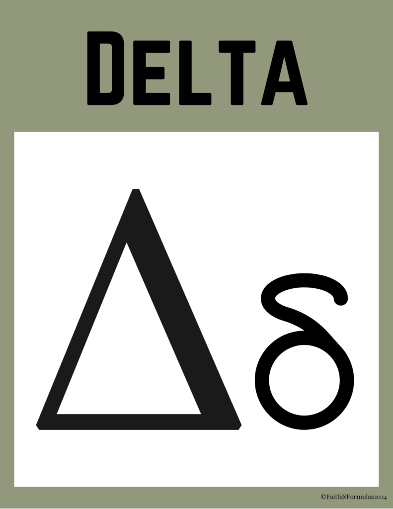 delta greek letter