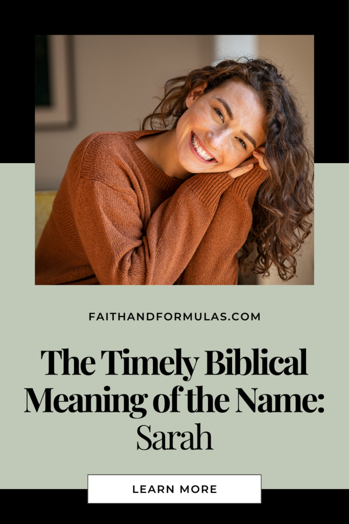 biblical meaning of the name sarah
