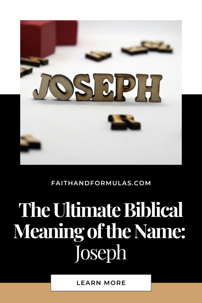 biblical meaning of the name joseph