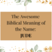 biblical meaning of the name jude