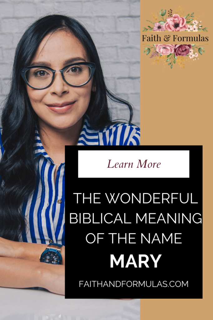 biblical meaning of the name mary