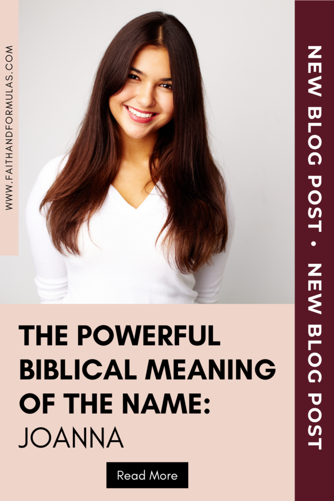 biblical meaning of the name joanna
