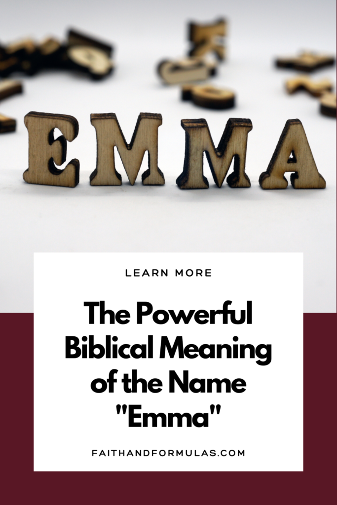 biblical meaning of the name emma
