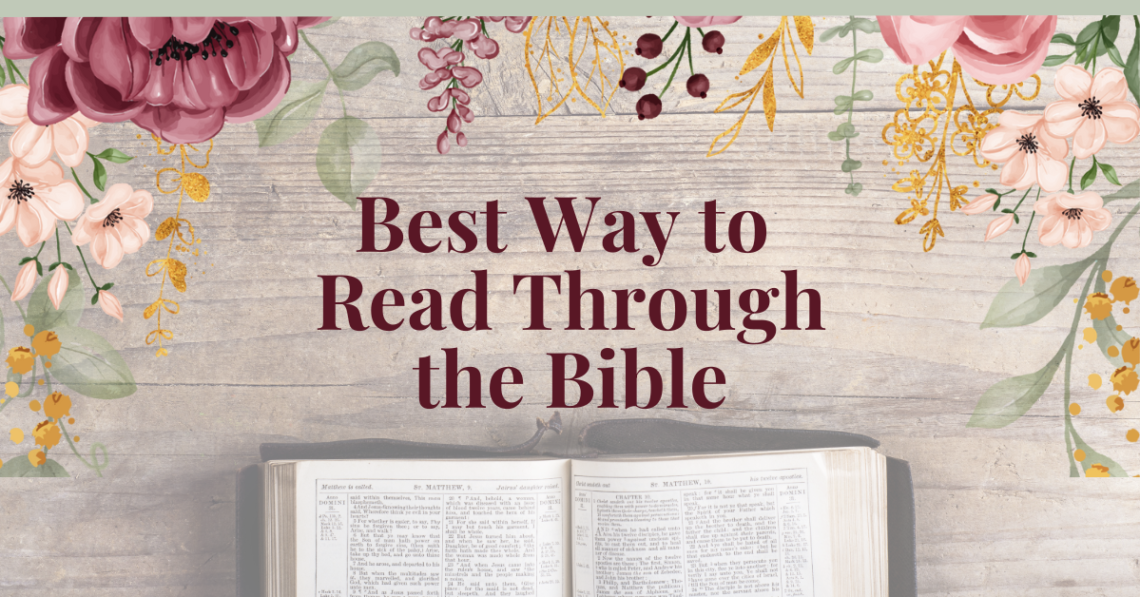 best way to read through the bible