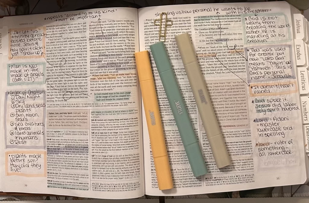 BLIEVE- Aesthetic Bible Highlighters No Bleed Through