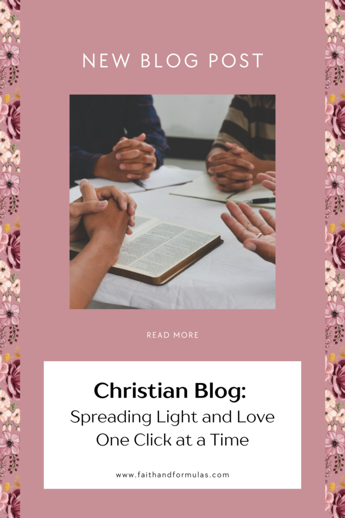 christian blog spreading light and love one click at a time