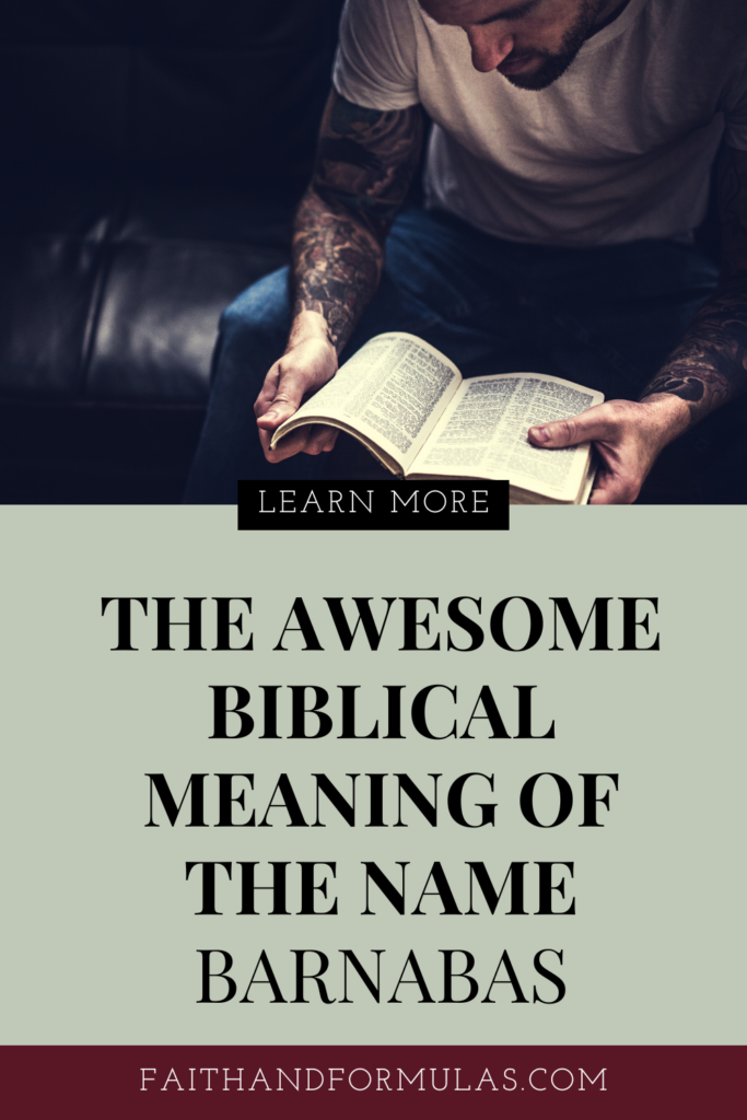 biblical meaning of the name barnabas