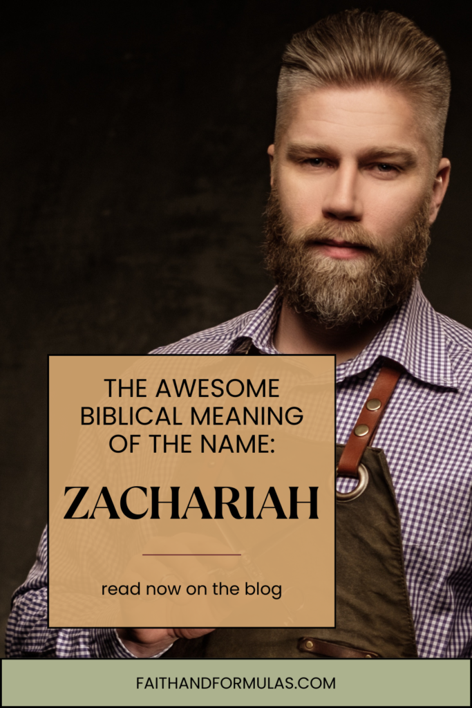 biblical meaning of the name zachariah