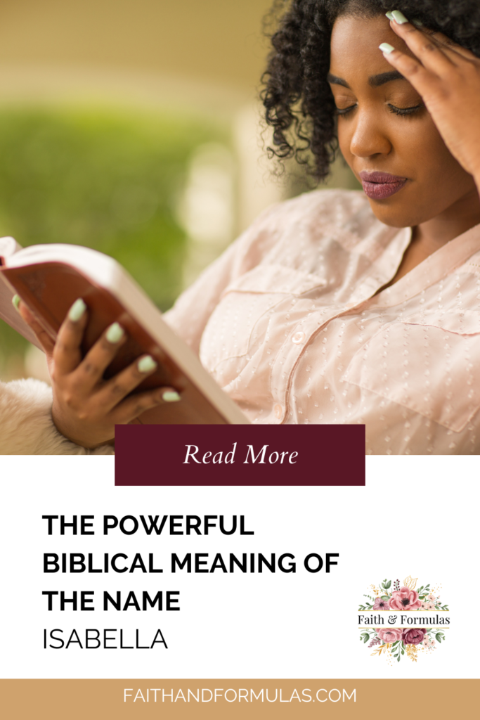 biblical meaning of the name isabella