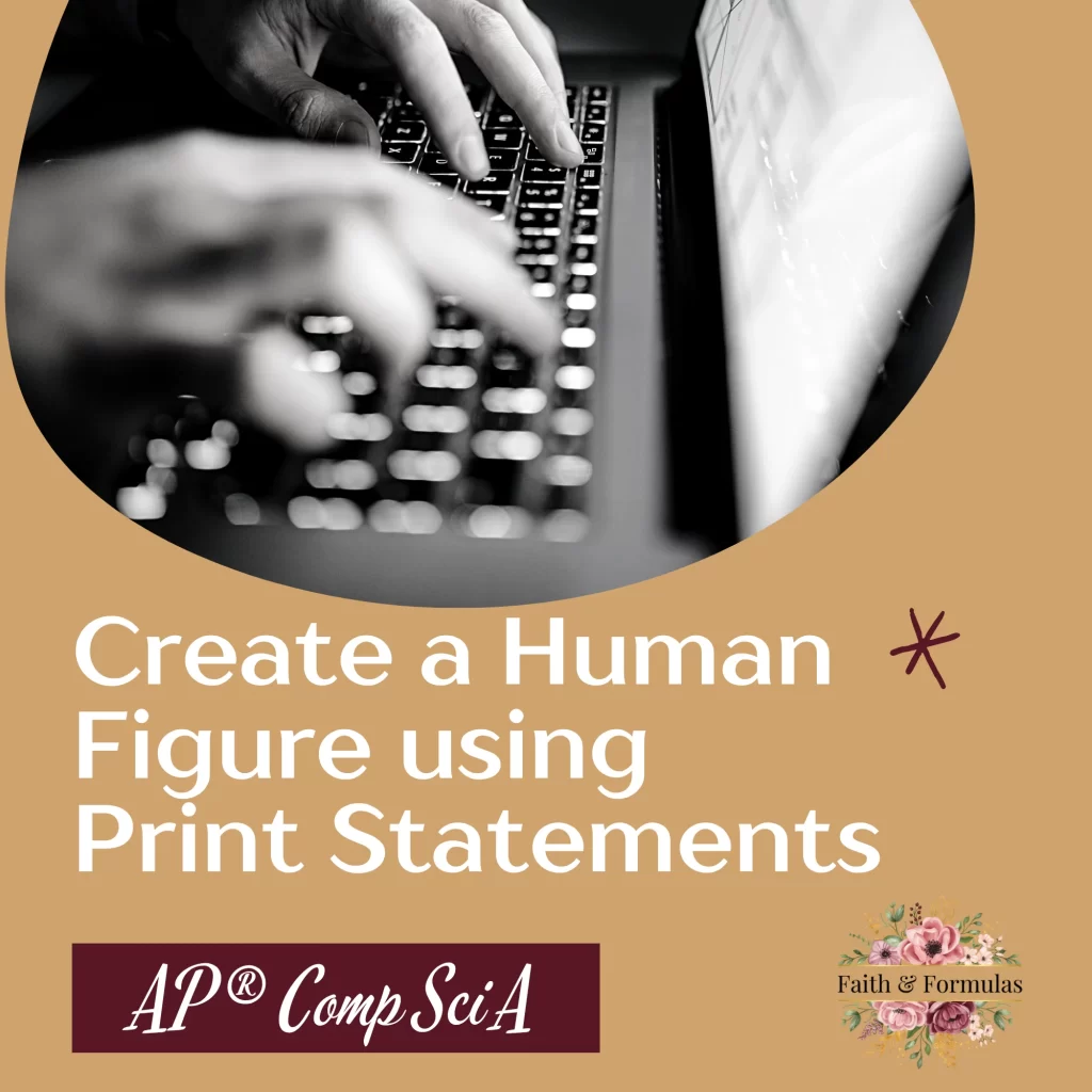 create a human figure using print and println
