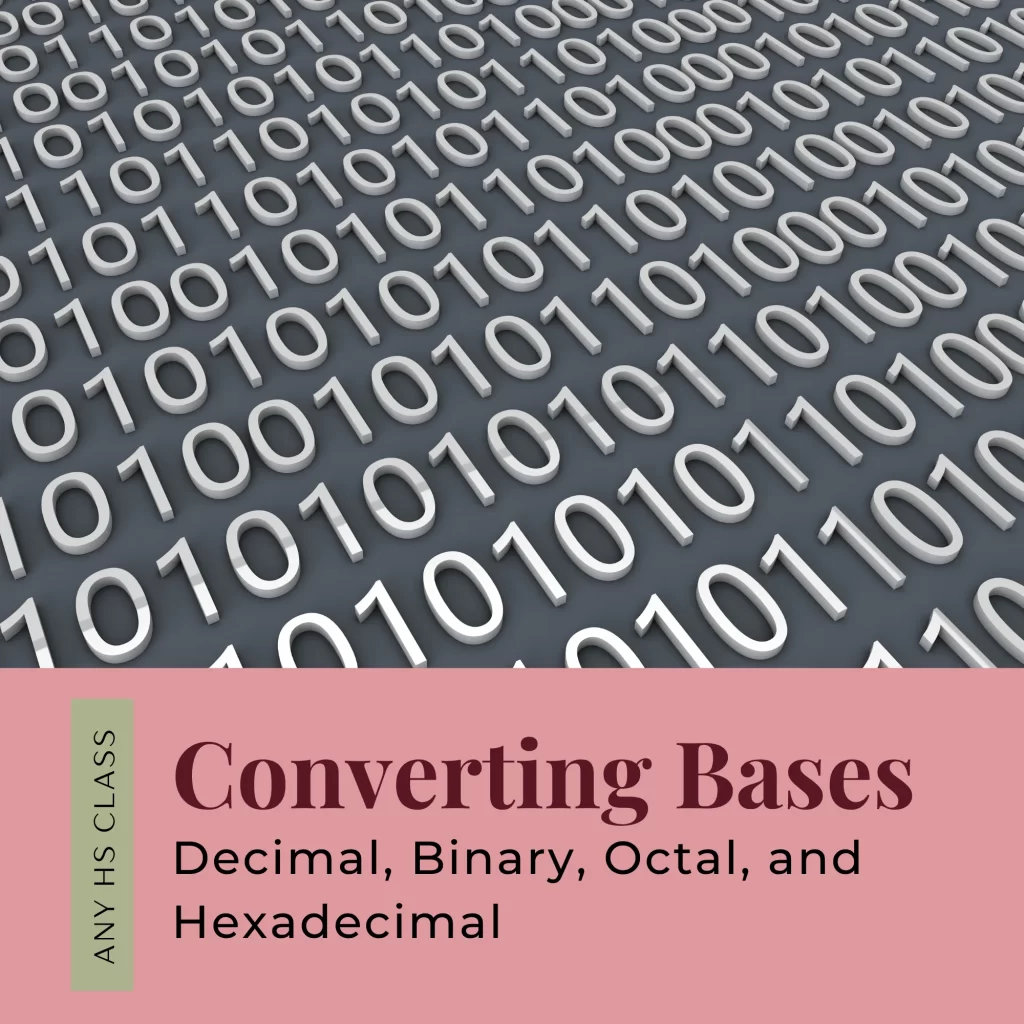 converting bases decimal binary octal and hexadecimal - base conversions