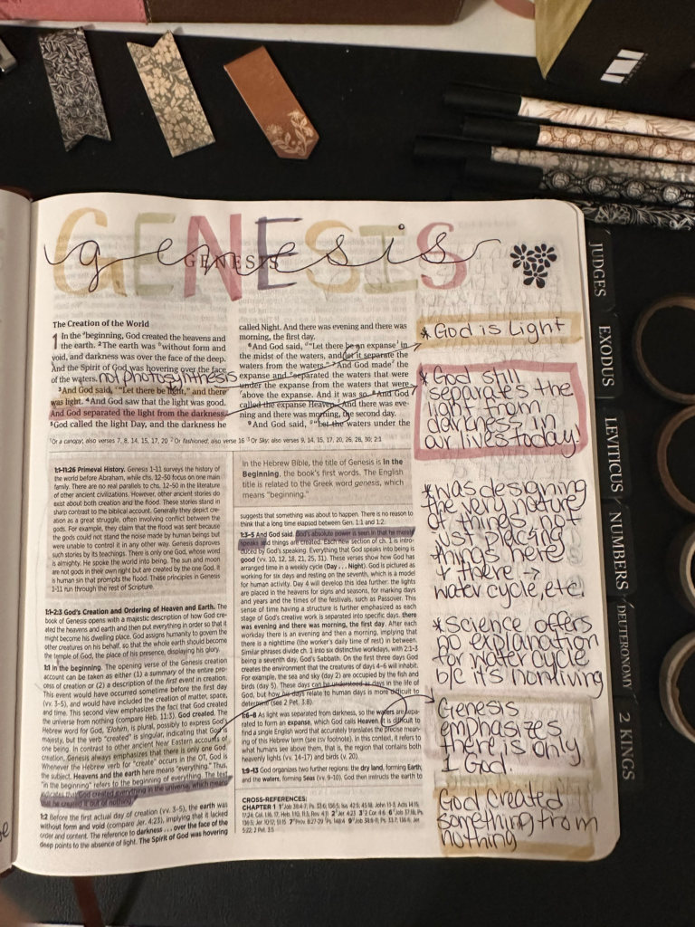 bible journaling