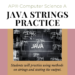 java strings methods practice