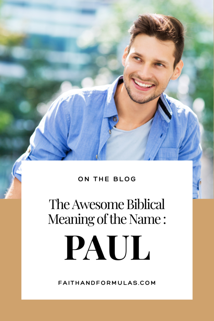 biblical meaning of the name paul