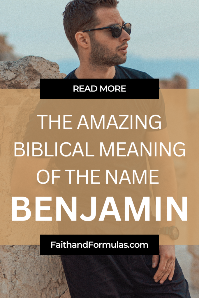 Pinterest pin for the name of benjamin