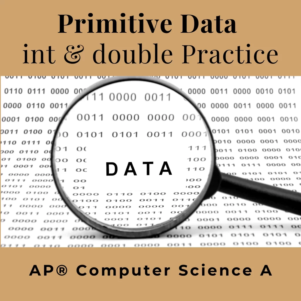 primitive data int and double practice in java