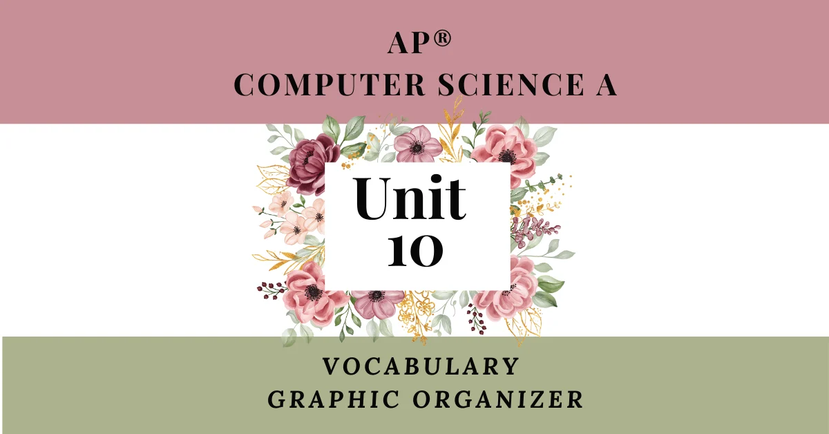 Unit 10 Vocabulary for AP® Computer Science A