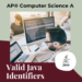 valid java identifiers