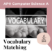 vocabulary matching