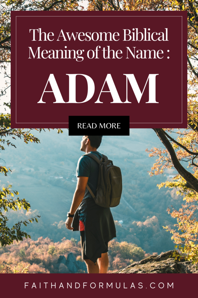 biblical meaning of the name adam
