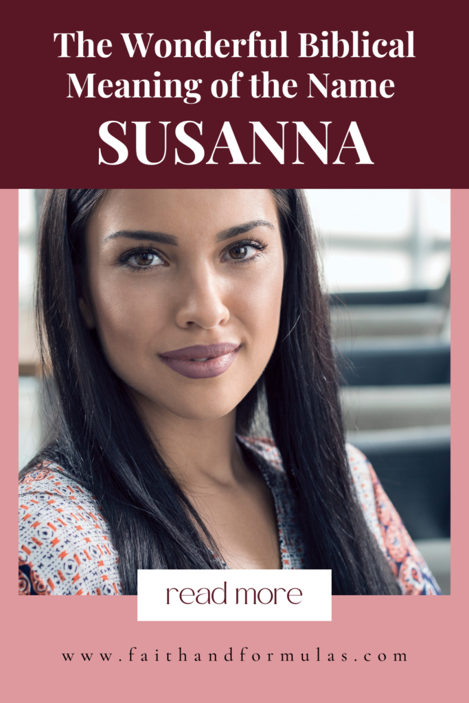 biblical meaning of the name susanna