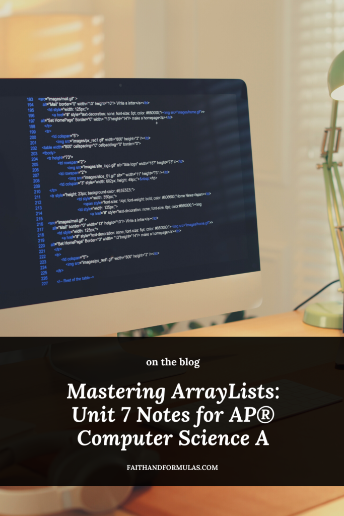Mastering ArrayLists: Unit 7 Notes for AP® Computer Science A