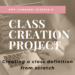 class creation project