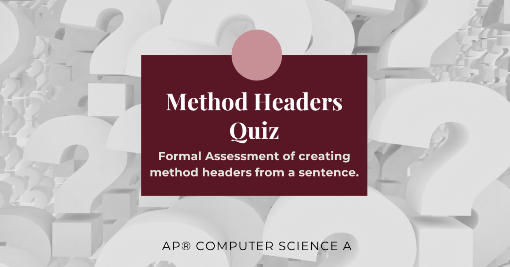 method headers quiz