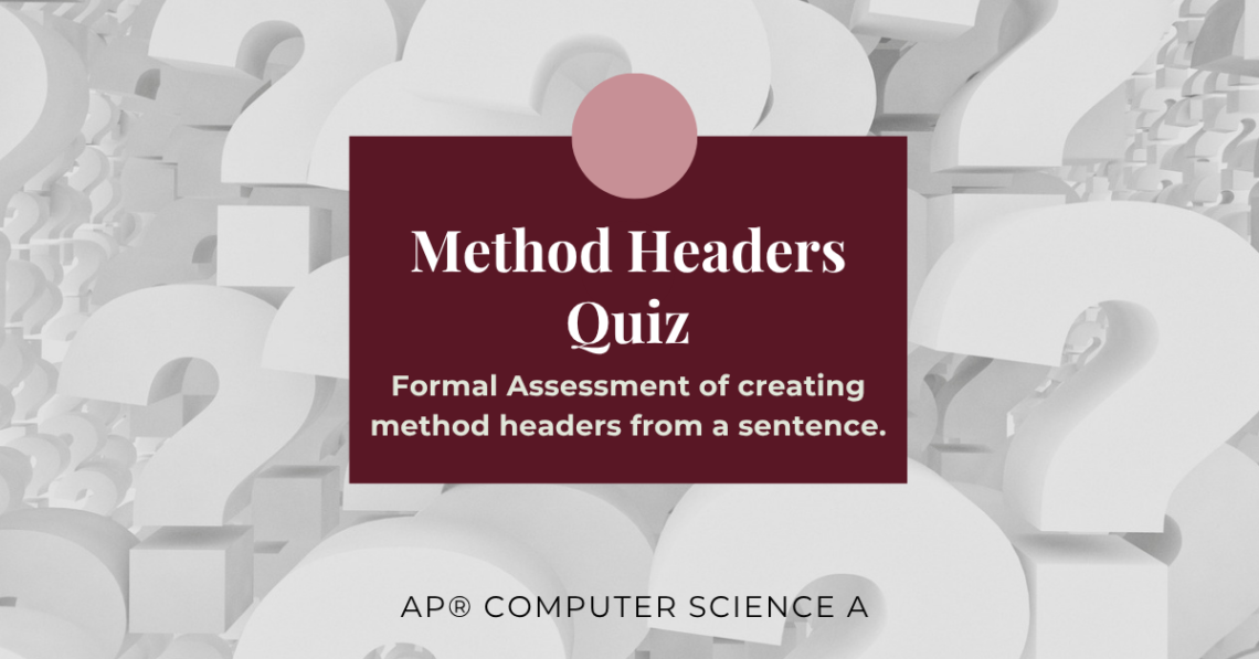 method headers quiz