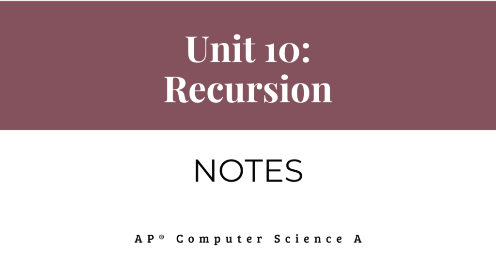 unit 10 notes