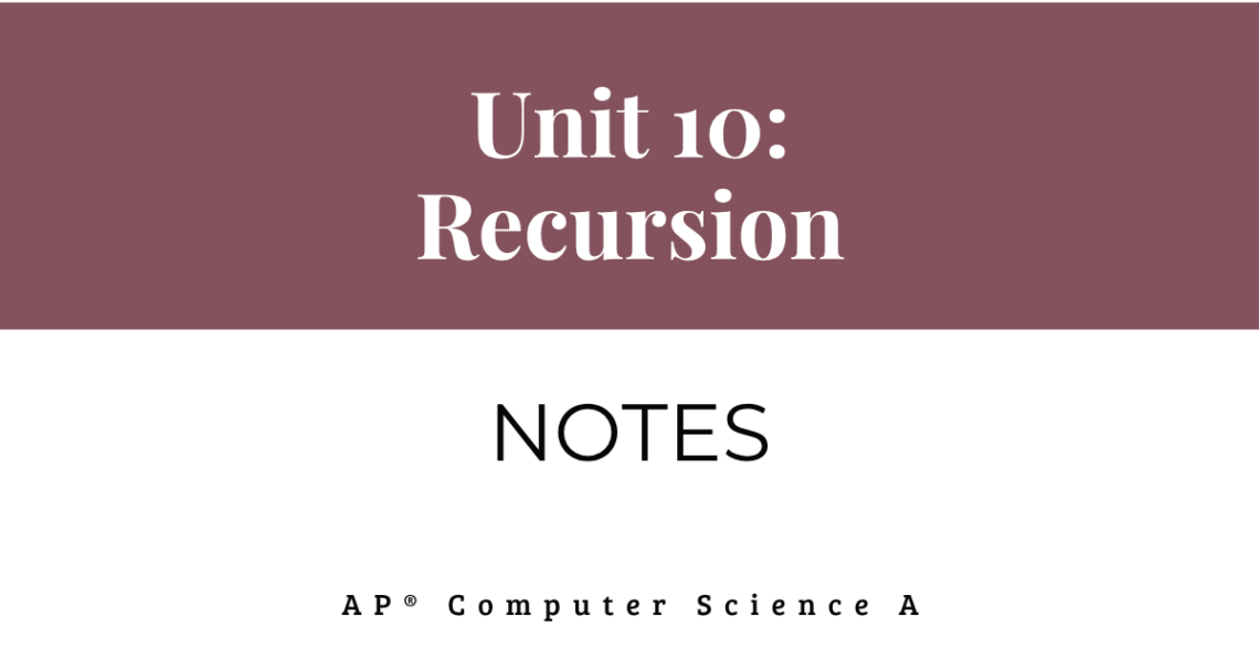 unit 10 notes