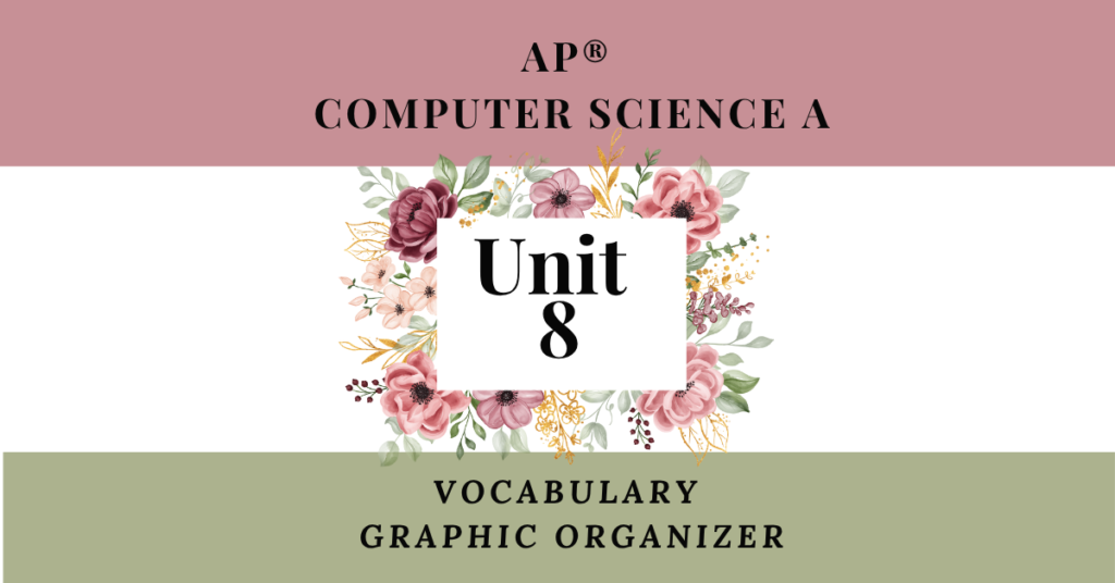 unit 8 vocab organizer