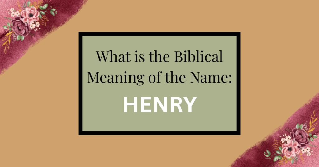 biblical meaning of the name henry