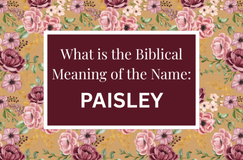 biblical meaning of the name paisley