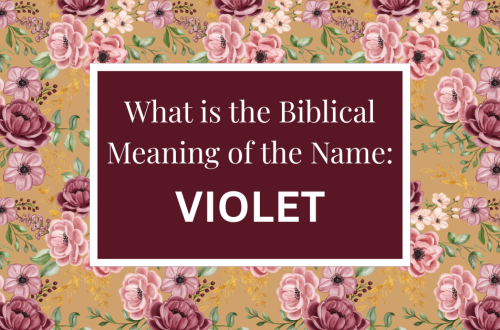 biblical meaning of the name violet
