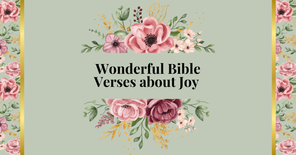 wonderful bible verses on joy
