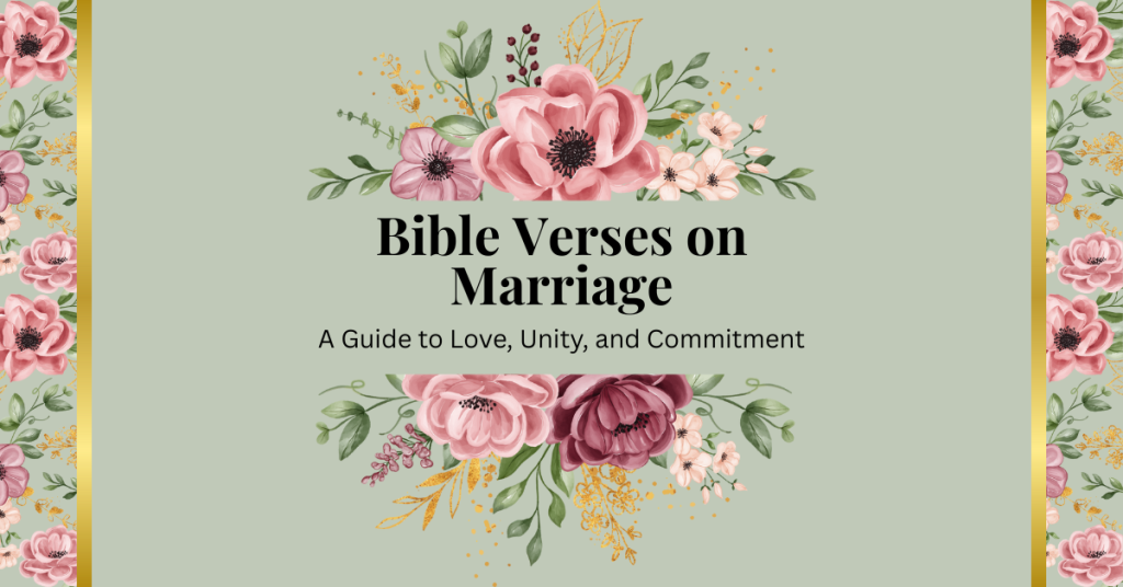 bible verses on marriage