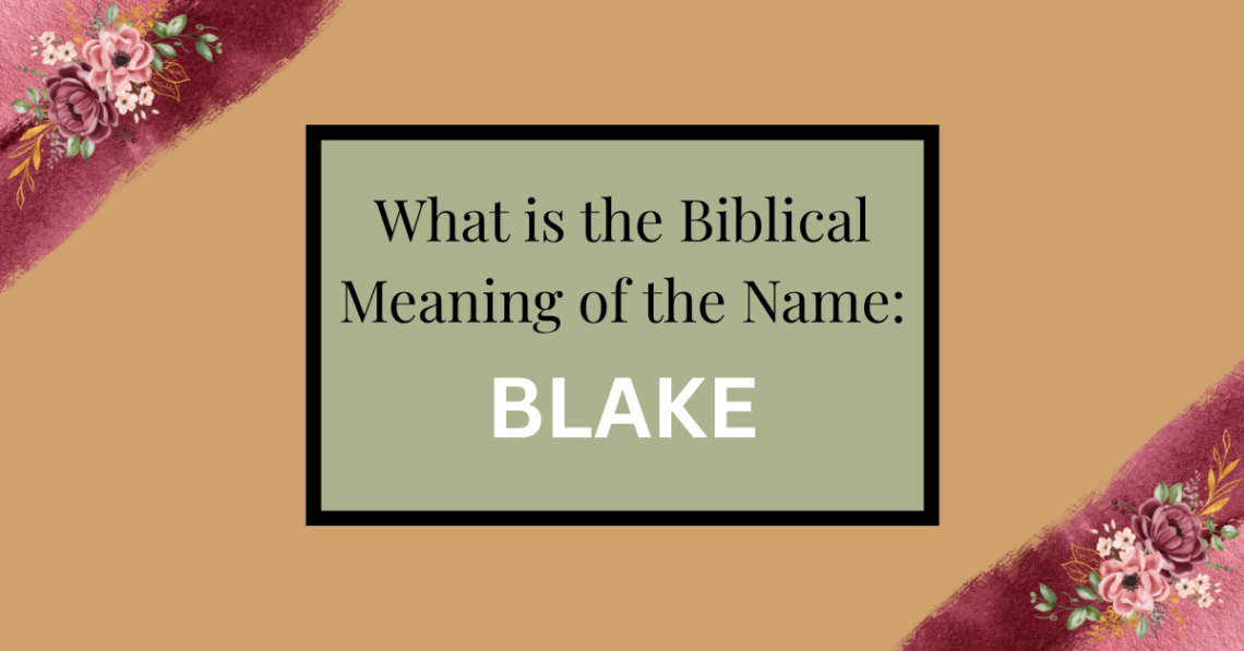 biblical meaning of the name blake