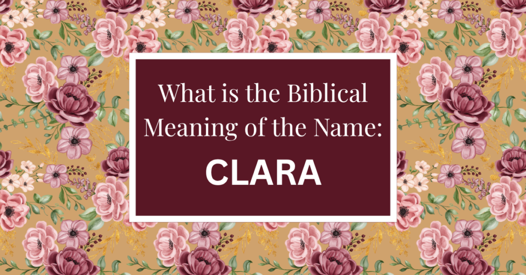 biblical meaning of the name clara